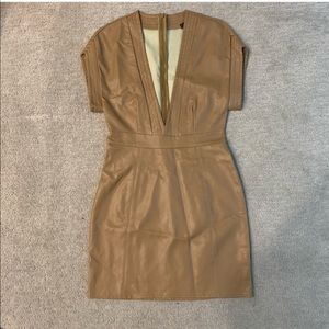 PLT leather dress